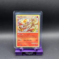 Ninetales Pokemon HeartGold SoulSilver 2010 7/123 Cracked Ice Holo HP TOKIYA - Image 1