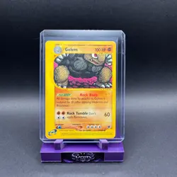 Golem Pokemon E-Reader Expedition 49/165 Rare Vintage HP Aya Kusube - Image 1