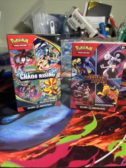 Pokemon TCG Destined Rivals And Chaos Rising Booster Bundles Factory Sealed - Image 1
