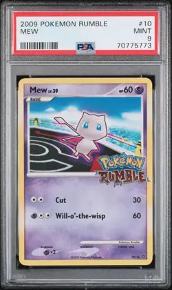 PSA 9 Mew 2009 Pokemon Rumble 10/16 - Image 1