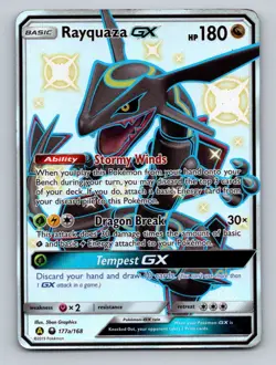 Pokemon TCG Rayquaza GX Holo Promo Alternate Art Promos 177a/168 - Image 1