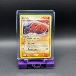 Dugtrio Pokemon EX Crystal Guardians 005/100 Vintage Holo Rare LP Komiya - Image 1