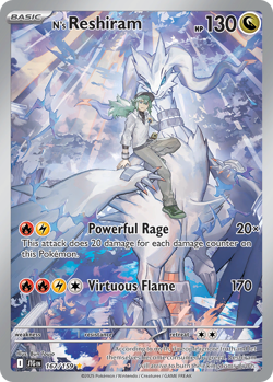 N's Reshiram 167/159 Illustration Rare Journey Together Pokemon Holo Near Mint - Image 3
