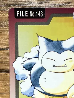 Pokemon Carddass Card Snorlax File No.143 Bandai Pocket Monsters 1997 Japan - Image 3