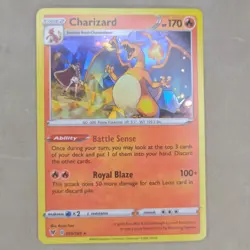 Pokemon CHARIZARD Vivid Voltage 025/185 Exclusive Cracked Ice Holo NM Near Mint - Image 1