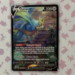 Pokemon TCG Zacian V & Zamazenta V Holo TG21/TG30 TG22/TG30 English Card Lot - Image 3