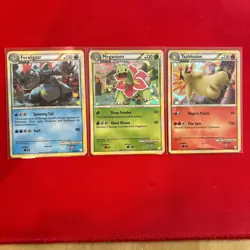 Pokemon Card Lot - Feraligatr 20/123 , Typhlosion 32/123 , Meganium 26/123 HGSS - Image 1