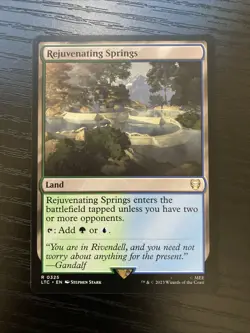 Rejuvenating Springs 0325 Commander Lord of the Rings Rare MTG LTC EN NM - Image 1