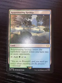 Rejuvenating Springs 0325 Commander Lord of the Rings Rare MTG LTC EN NM - Image 2