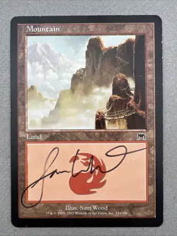 Mountain Onslaught 344/350 - Signed by Sam Wood MTG PL - Image 1
