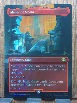 MTG🔥 Mines of Moria (Borderless Surge Foil) Universes Beyond: the Lord of the. - Image 1