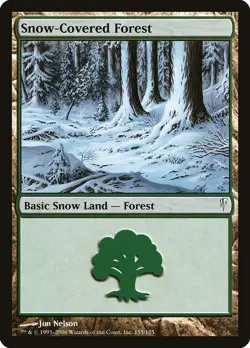20x Snow-Covered Forest #155 - CSP Coldsnap - MTG Magic Basic Land LP - Image 1