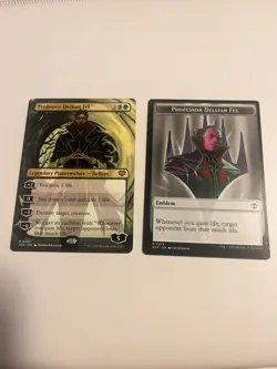 Professor Dellian Fel (Borderless) Secrets of Strixhaven Regular and Emblem - Image 1