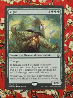 MTG Vigor Regular BBD 215 LP - Battlebond Lightly Played - Image 1
