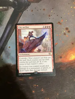 City on Fire-MTG- March of the Machine Regular NM-Damage Doubler - Image 1