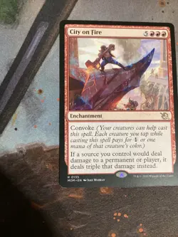 City on Fire-MTG- March of the Machine Regular NM-Damage Doubler - Image 2