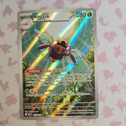 Pokemon TCG Ninjask 137/132 ME01 Holo Illustration Rare EN 80HP - Image 1