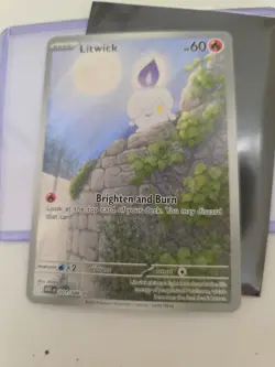 2025 Pokemon SV White Flare WHT EN Litwick Illustration Rare #101/086 - Image 1