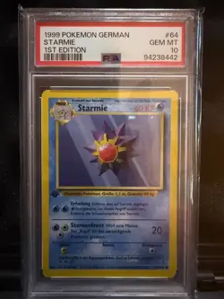 1999 POKEMON GERMAN STARMIE 1ST EDITION - Image 1