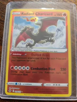 Pokemon TCG Radiant Charizard Crown Zenith 020/159 Holo Radiant Rare Fresh Pull - Image 1