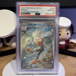 Raboot Illustration Rare IR #147/142 Pokemon TCG Full Art - PSA 10 GEM MINT - Image 1