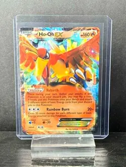 Pokemon TCG Ho-Oh EX Dragons Exalted 22/124 Full Art Holo 160 HP Ultra Rare Card - Image 1