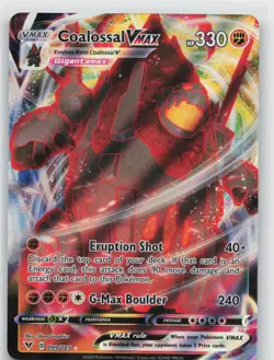 Coalossal VMAX 099/185 Holo VMAX Rare Vivid Voltage Pokemon NM - Image 1