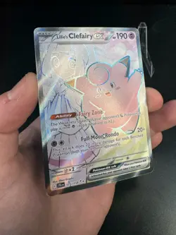 Pokemon Lillie's Clefairy ex 173/159 Full Art Journey Together Ultra Rare NM/M - Image 5