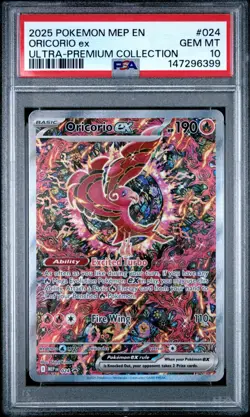 Pokemon TCG Oricorio ex 2025 PSA 10 Holo Promo #024 Ultra-Premium Collection - Image 1