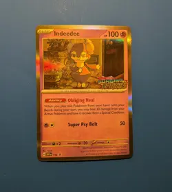 Indeedee - SVP154 - Pokemon Scarlet & Violet Promo Prerelease STAFF Holo NM - Image 1