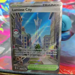 Lumiose City Stadium 111/088 – Illustration Rare – NM Pokemon TCG - Image 1