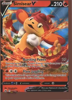 SIMISEAR V 022/159 HOLO V RARE CROWN ZENITH POKEMON NM - Image 1
