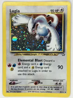 Lugia LP 9/111 Unlimited Neo Genesis Pokemon TCG Holo - Image 1
