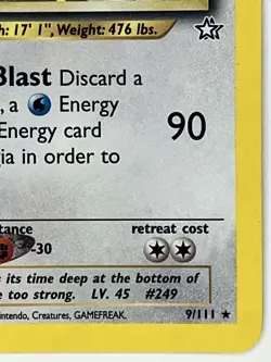 Lugia LP 9/111 Unlimited Neo Genesis Pokemon TCG Holo - Image 5