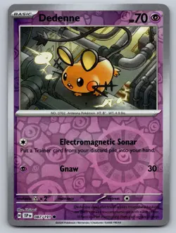 Dedenne 087/191 Common Surging Sparks Pokemon Reverse Holo Near Mint - Image 1