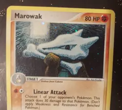 Marowak Pokemon TCG 7/112 Holo Rare LP Fire Red Leaf Green - Image 3