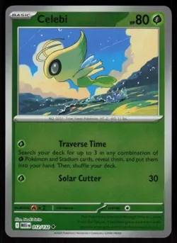 Celebi 012/132 Uncommon Mega Evolution Pokemon Reverse Holo Near Mint - Image 1