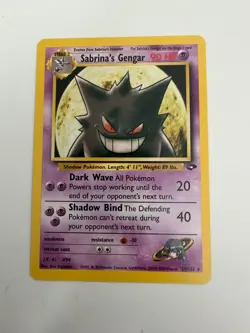 Sabrina's Gengar 29/132 Gym Challenge Pokemon Unlimited Rare LP - Image 1