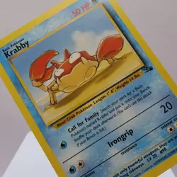 Pokemon TCG - Krabby 51/62 Fossil Common WOTC 1999 - EXC/NM - Image 1