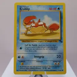 Pokemon TCG - Krabby 51/62 Fossil Common WOTC 1999 - EXC/NM - Image 2