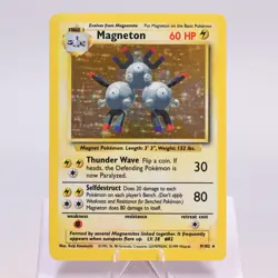 Pokemon TCG - Magneton 9/102 Base Set Holo Rare WOTC - EXC/NM - Image 2