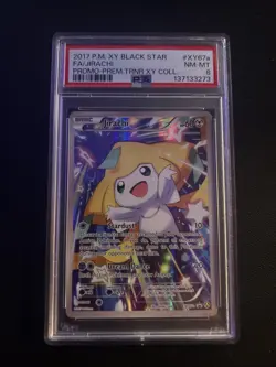 JIRACHI XY67a PSA 8 - 2017 POKEMON XY BLACK STAR PROMO PREM TRAINER COLL - Image 1