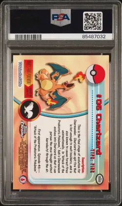PSA 10 - 2000 TOPPS CHROME CHARIZARD POKEMON T.V. #6 - Image 2
