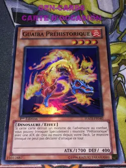 CARTE Yu Gi Oh GUAIBA PREHISTORIQUE HA03-FR040 1ere edition - Image 1