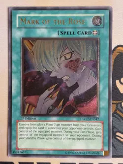 Mark of the Rose CSOC-EN047 1st Edition Ultimate Rare YuGiOh! LP EURO - Image 3