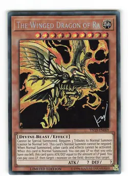 Yugioh DER GEFLUGELTE DRACHE VON RA , tn19-en009 Prismatic Secret Rare englisch - Image 1