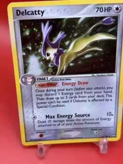2007 Pokemon Delcatty 8/108 Holo EX Power Keepers W/Galaxy Swirl!! 💫 - Image 3