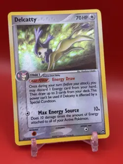2007 Pokemon Delcatty 8/108 Holo EX Power Keepers W/Galaxy Swirl!! 💫 - Image 5