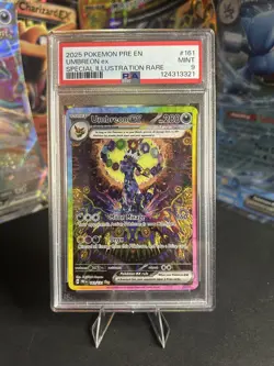 2025 POKEMON PRE EN PRISMATIC EVOLUTIONS #161 UMBREON EX PSA 9 - Image 1