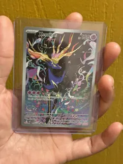 Pokemon TCG Xerneas Illustration Rare Full Art Holo HP130 091/086 Chaos Rising - Image 1